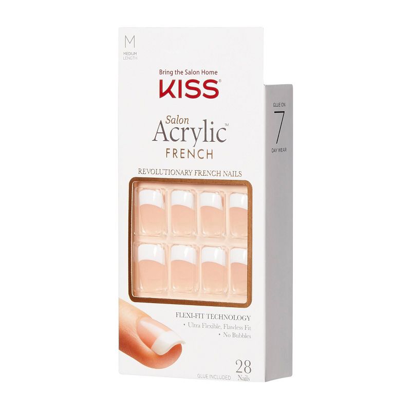 KISS Salon Acrylic French Nail Kit - Rumor Mill - 2pk - 56ct, 3 of 9
