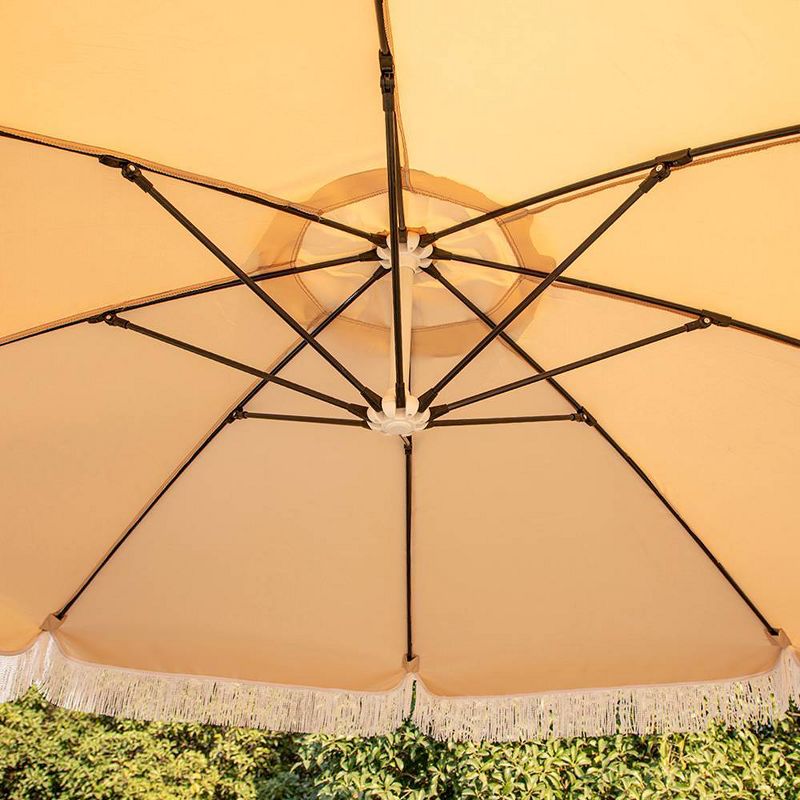 Captiva Designs 9ft Fringed Cantilever Offset Patio Market Umbrella, 4 of 9