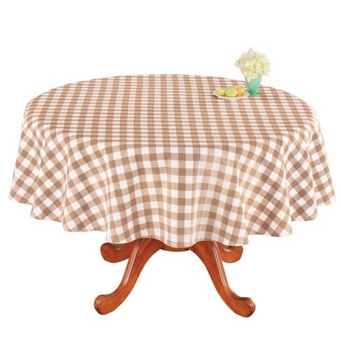 Collections Etc Machine Washable Buffalo Check Cotton Tablecloth 70 ...