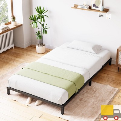 Garvee Metal Platform Bed Frame with Heavy Duty Steel Slats,Noise-Free,Reinforced Center Support,Under-Bed Storage Space,No Box Spring Needed