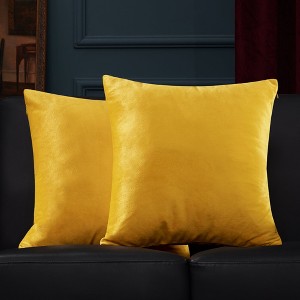 Deconovo Velvet Throw Pillow Covers, 2-Pack – Cover Only, Soft Feel - 1 of 4
