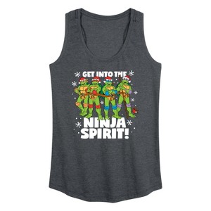 Women's - Teenage Mutant Ninja Turtles - Get Into The Ninja Spirit Graphic Racerback Tank - 1 of 4