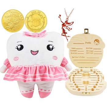 Meant2tobe Tooth Fairy Pillows for Girls - White