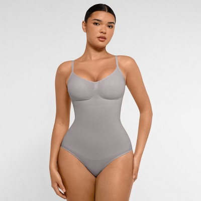 Feelingirl Women's Seamless Tummy Control Brief Shapewear Bodysuit
