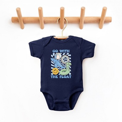 The Juniper Shop Go With The Float Blue Baby Bodysuit