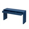 Polibi Rustic Modern Console Table with 3 Fluted Drawers - 4 of 4