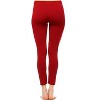 Women's Slim Fit Solid Leggings - One Size Fits Most - White Mark - 3 of 3