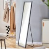 Full Body Mirror, Thickened Border Wooden Frame Full Length Mirror, Dressing Mirror, Decorative Mirror, Floor Standing Mirror For Living Room - 2 of 4