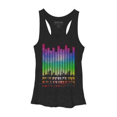Women's Design By Humans Music City By clingcling Racerback Tank Top