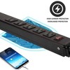 BestParts 2PCS Surge Protector Power Strip 5-Outlet with 2 USB Ports 6FT Heavy-Duty Cord - 3 of 4