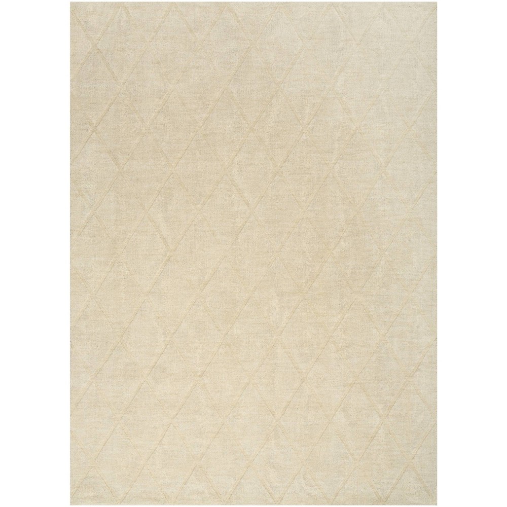 Photos - Area Rug Nourison 5'3"x7'3" Wool Haven Modern Handwoven  Ivory: Geometric Diamond Pattern, Medium Pile, Indoor Use 