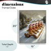 Stupell Industries Gingerbread Snow Day Sledding Framed Giclee Art - 4 of 4
