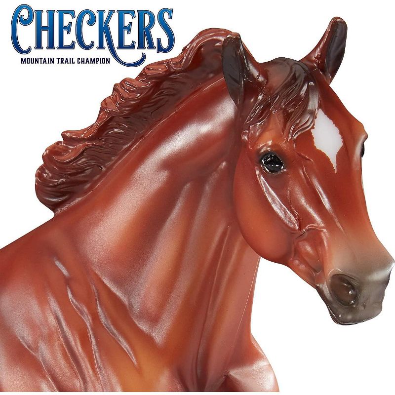 Breyer Animal Creations Breyer Traditional 1:9 Scale Model Horse | Checkers | Mountain Trail Champion, 3 of 5