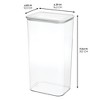 iDesign Extra Large Canister with Erasable Label - Set of 4 - Clear - 4 of 4