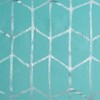 72x72-Inch Shower Curtain with Printed Metallic Design and 12 Button Holes for Installation - 4 of 4