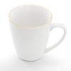 Gibson Home Ogalla 8 Piece 12 Ounce Gold Banded Fine Ceramic Mug Set - 2 of 4