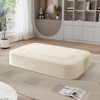 Hrinhom 78.7"W Modern Convertible Sleeper Sofa Bed,Foldable Floor Couch With 2 Pillows-Beige - 3 of 4