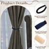 Unique Bargains Cotton Hand-Woven Decorative Drape Curtain Tiebacks with Wood Club - 3 of 4