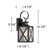 John Timberland Vintage Outdoor Wall Light Fixtures Set of 2 Textured Black 14 1/2" Dusk to Dawn Motion Sensor for Exterior House - 4 of 4