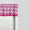 Bacati - Rod Pocket Window Valance Mix N Match Chevron Pink/Fuchsia - 3 of 4