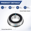 Unique Bargains Chrome Steel Durable Long-lasting Multipurpose Use Flanged Ball Bearing 4 1/2" x 1-1/8" x 2/7" - 2 of 4
