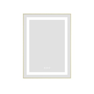 24 x 30 Inch LED Bathroom Mirror with Front and Backlight, Wall Mounted Vanity Mirror with Aluminum Frame, Anti-Fog, Memory,3 Colors,Stepless Dimmable - 1 of 1