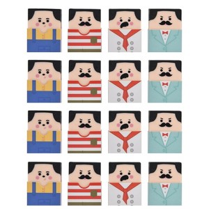 HTUTWOO Bald Guy Erasers - Stylish Gradual Balding Erasers, Easy to Use for Office & School,for Students - 1 of 4