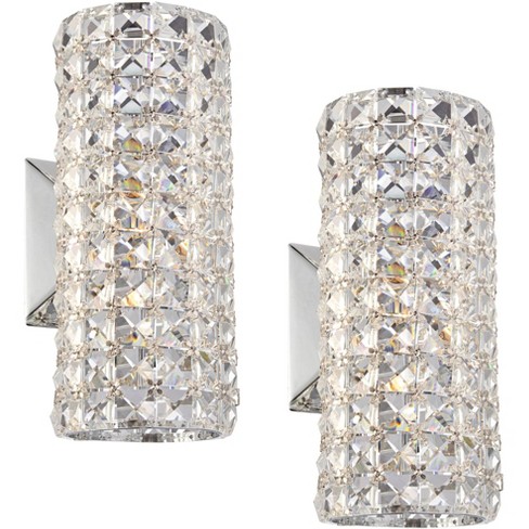 Crystal bathroom deals wall sconces