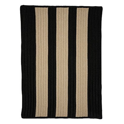 Colonial Mills Boat House - Black 2 Ft x3 Ft Rectangle Rug Indoor/Outdoor 100% Polypropylene