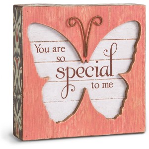 Pavilion Gift Company - Someone Special - 4.5" Butterfly Plaque - Wall Sign Panels - 1 of 4