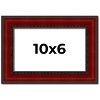PosterPalooza | Photo Size Weathered Red Picture Frame - UV Acrylic, Foam Board Backing, Hanging Hardware - 2 of 4