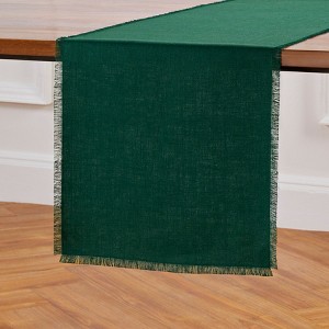 Solino Home Linen Fringe Table Runner - 1 of 4