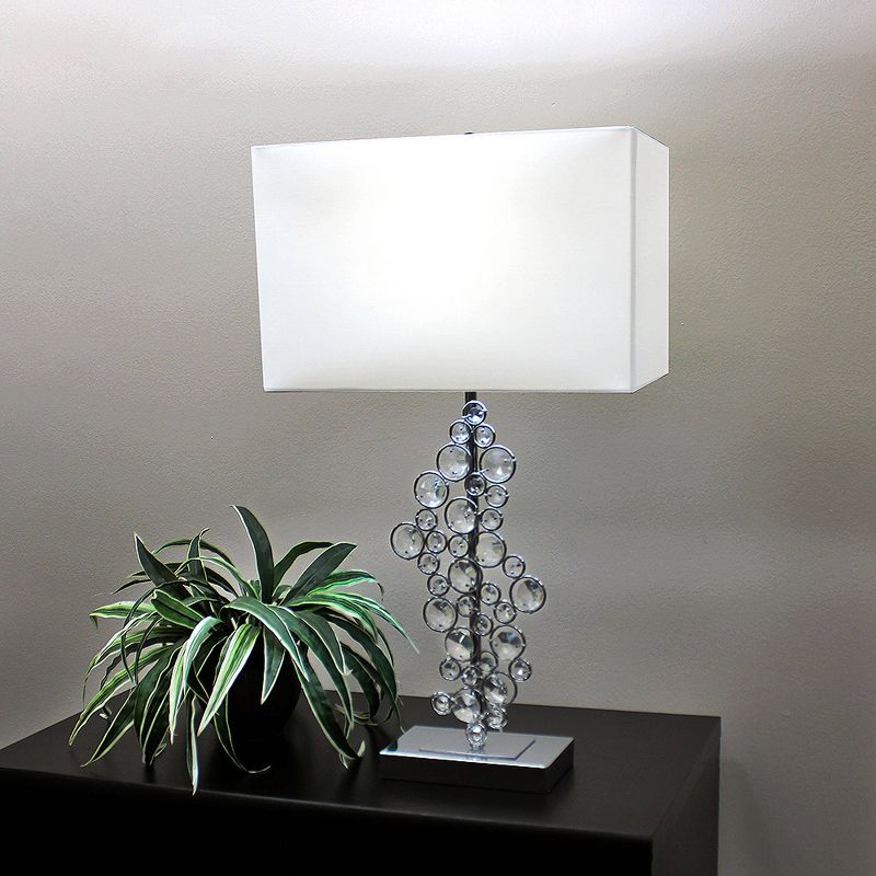 Prismatic Crystal and Sequin Table Lamp Silver - Elegant Designs, 2 of 6