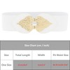 INSPIRE CHIC Women's Golden Leaf Stretchy Fashion Vintage Elegant Elastic Waist Belts 1 Pc - 4 of 4
