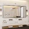 Coucheta Large Black Metal Framed Mirror Collection - Rounded Rectangle Vanity Mirrors with Eco-Friendly Resin & Wall Mount - 2 of 4