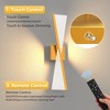 YANSUN 2-Pack Windmill Spot LED Wall Light, Built-in LED, 2700K-6000K, Copper Plated, Remote Control, Timer - 4 of 4
