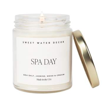 Sweet Water Decor Spa Day 9oz Clear Jar Soy Candle