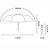 Clotth Folding Umbrella for Rain - Light and Portable, Rain or Shine, Manual Operation, Fiber Sun Umbrella, Vinyl Print - 3 of 4
