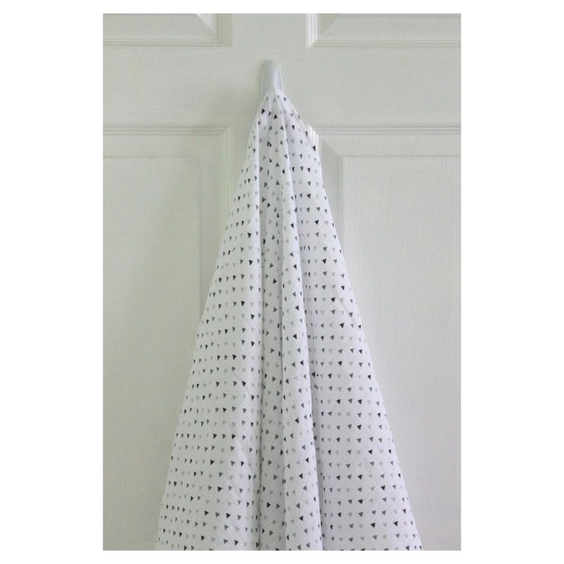 SwaddleDesigns Cotton Muslin Swaddle Blankets - Starshine Shimmer - 4pk - Sterling Gray, 5 of 12