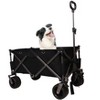 Chery Life Folding Wagon, Heavy Duty Utility Beach Wagon Cart for Sand with Big Wheels, Adjustable Handle for Shopping, Camping,Garden, Outdoor - 3 of 4