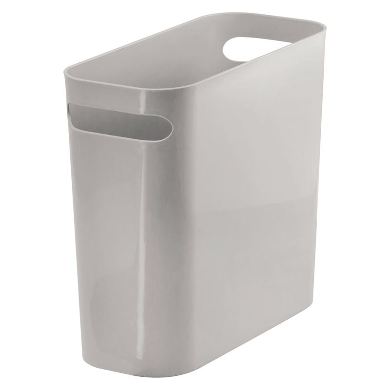 mDesign Plastic Small 1.5 Gal./5.7 Liter Trash Can with Built-In Handles, 1 of 6