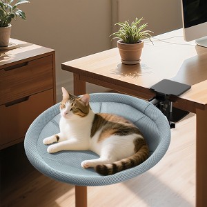 JOEJOY Cat Desk Bed - Cat Hammock, Adjustable Cat Shelf Bed for Indoor Cats, Easy Installation, Modern Cat Furniture for Home and Office - 1 of 4