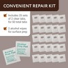 Impresa Clear Vertical Blind Repair Tabs - Stick-On Tabs (25 Sets) with 2 Alcohol Wipes - 4 of 4