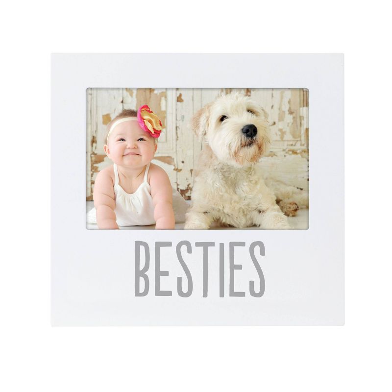 Pearhead Baby and Friend Besties Frame - White 4&#34;x6&#34;, 1 of 4