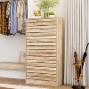 Famapy Wood Grain Design Shoe Cabinet Entryway Shoe Rack 3 Tier Shelves - image 2 of 4