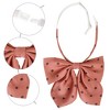 Elerevyo Women's Pre-tied Adjustable Straps Polka Dots Uniform Casual Bow Ties - 3 of 4