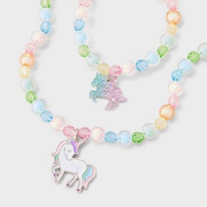 Toddler Rainbow Unicorn Necklace & Bracelet - Cat & Jack™ - 1 of 3