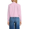 Lands' End Women's No Iron Boxy Cropped Shirt - 2 of 3