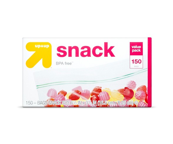 Double Zipper Snack Size Bags 150ct - Up&Up&#153;