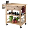 Finland Kitchen Cart Wood/Natural - Winsome - image 2 of 4